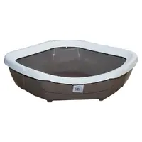 МPS Corner Open туалет для кішок 52x50x14 см - з рамкою, сіро-білий (8022967047197) 