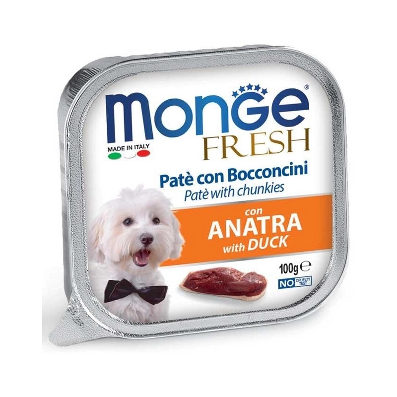 Monge Dog Wet Fresh влажный корм для собак 100 г - с уткой (8009470013048) 