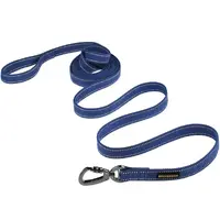 Bronzedog повідець з карабіном для собак S - брезентовий, синій (2007033030705)  - фото 1