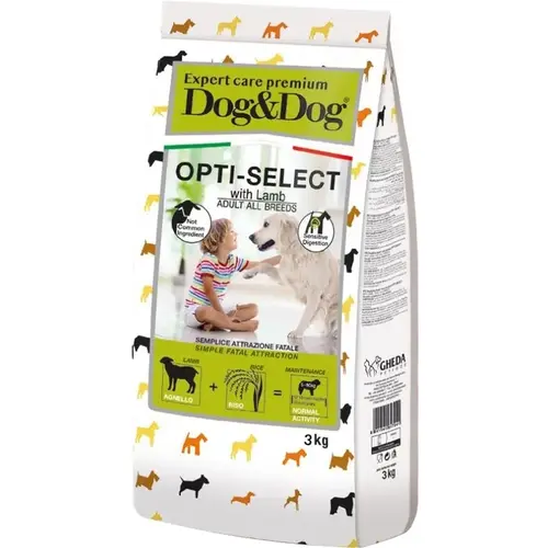 Gheda ADULT All Breeds D&Dog Expert Care Premium Opti-Select Lamb сухий корм для собак 3 кг - з ягням(8001541608368)