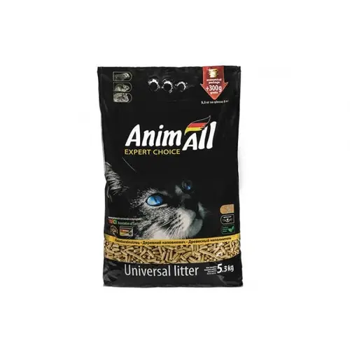 AnimAll наповнювач для котячого туалету 5.3 кг - деревний (4820224500157)