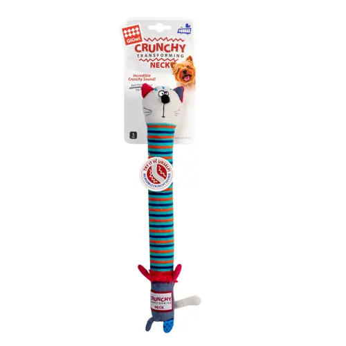 GiGwi Crunchy Кіт іграшка для собак 28 см - з хрусткою шиєю та пищалкою (4823089351964)