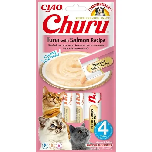 Inaba Ciao Churu ЛАСОЩІ Холістік коти (з тунцем та лососем) 14 г