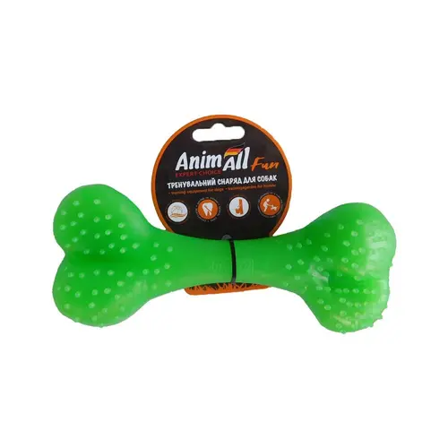 AnimAll Fun Кістка іграшка для собак 25 см - зелена (2000981177942)