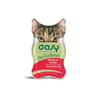 Oasy Cat вологий корм для котів 85 г - з телятиною (8053017342245) 