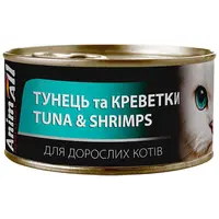 AnimAll ВОЛОГИЙ КОРМ Холістік коти (з тунцем та креветками) 85 г 