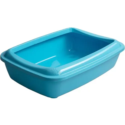 AnimAll CNR 106 туалет для кішок 50х37х13.5 см - під наповнювач, з лопаткою, блакитний (2000981202507)