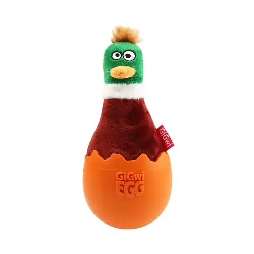 GiGwi EGG Wobble Fun Brown duck Яйце з качкою іграшка для собак (2007033029501)
