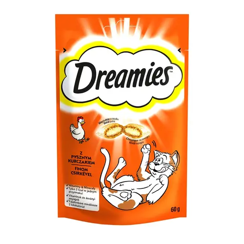 Dreamies ЛАСОЩІ Економ коти (з куркою) 60 г