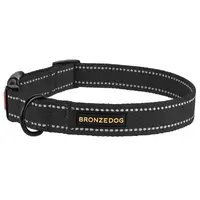 BronzeDog нашийник для собак S - брезентовий, графітовий (2007033017218)  - фото 1