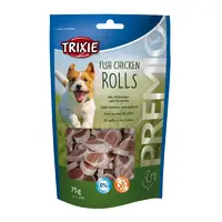 Trixie PREMIO Chicken & Salmon Pollock Rolls ЛАСОЩІ Premium собаки (роли) 75 г 