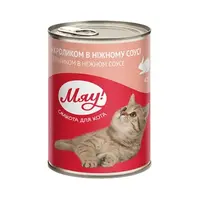 Мяу! ВОЛОГИЙ КОРМ Економ коти (з кроликом) 415 г 