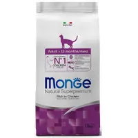Monge Adult Natural сухий корм для котів 400 г - з куркою та рисом (8009470004985) 