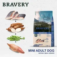 BRAVERY Grayn FREE HERRING MINI ADULT Small Breeds СУХИЙ КОРМ Холістік собаки дрібних порід (з оселедцем) 2 кг  - фото 4