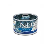 Farmina N&D Grain Free OCEAN SALMON & COD ADULT MINI ВОЛОГИЙ КОРМ Холістік собаки дрібних порід (з лососем та тріскою) 140 г 