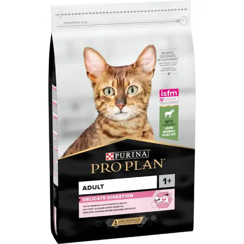 Purina Pro Plan Adult Delicate Digestion сухий корм для котів з чутливим травленням 10 кг - з ягням (7613035846944)
