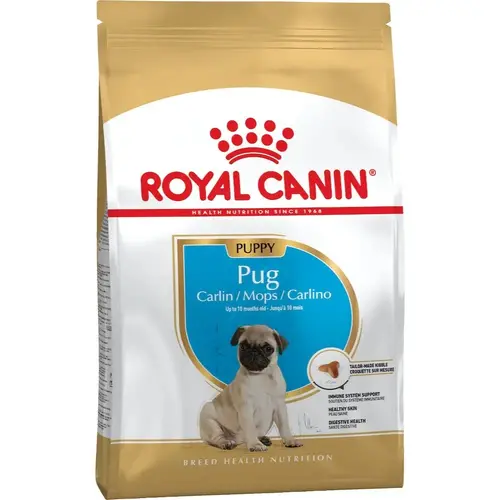 Royal Canin PUG Puppy СУХИЙ КОРМ Супер-преміум цуценята породи мопс (з м'ясом) 1.5 кг