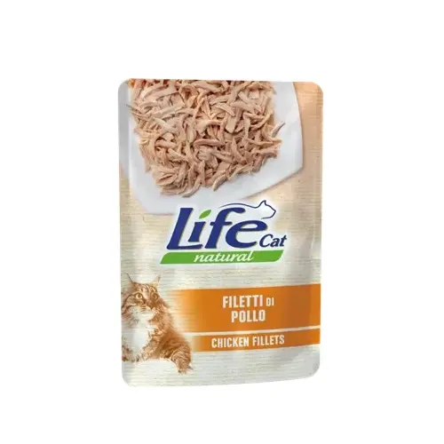 Lifecat Natural ВОЛОГИЙ КОРМ Супер-преміум коти (з курячим філе) 70 г