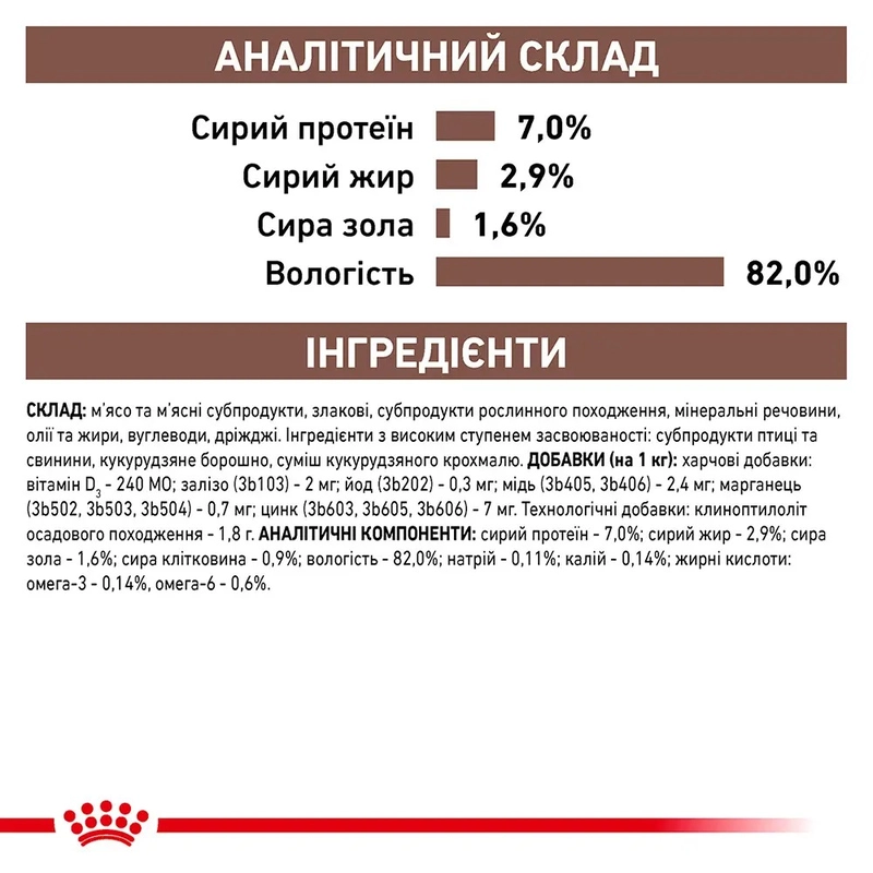 Royal Canin Gastrointestinal Moderate Calorie Cat влажный корм для кошек при проблемах с пищеварением 85 г (9003579027790)  - фото 2