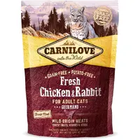 Carnilove Fresh сухой корм для кошек 400 г - с курицей и кроликом (8595602527373) 