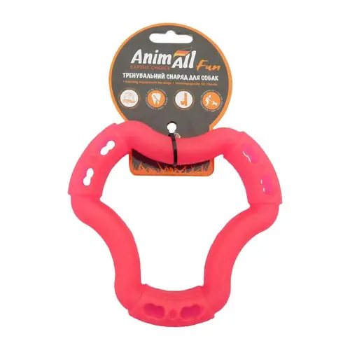 AnimAll Fun Кільце 6 сторін іграшка для собак 15 см - коралова (2000981169169)
