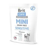 Brit Care MINI Grain-Free Sensitive Venision сухий корм для собак мініатюрних порід з чутливим травленням 400 г - з олениною (8595602520176) 
