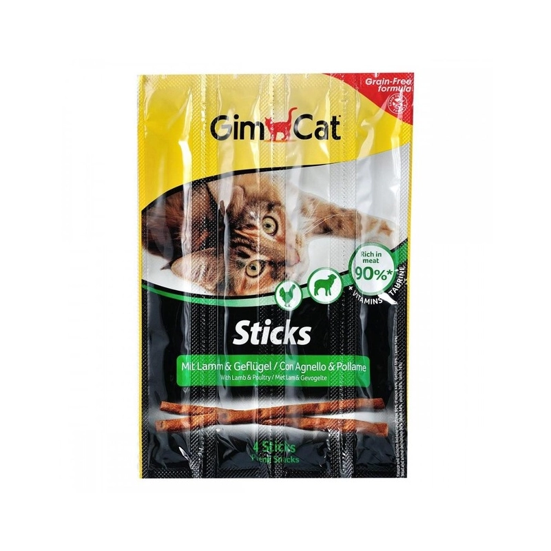 GimCat Sticks Lamm&Geflugel ЛАСОЩІ Супер-преміум коти (з ягням та домашньою птицею) 5 г 
