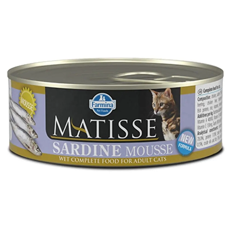 Farmina Matisse Sardine ВОЛОГИЙ КОРМ Преміум коти (мус з сардиною) 85 г 