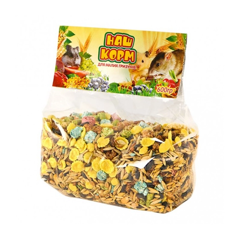 Наш корм корм для малих гризунів 600 г (4823094313995) 