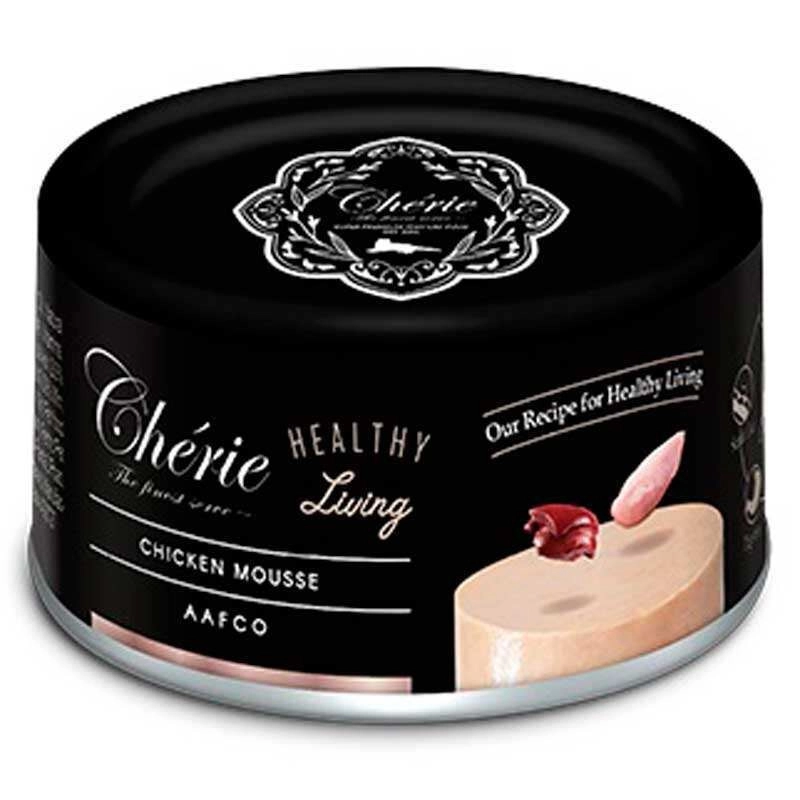 Cherie Healthy Living ВОЛОГИЙ КОРМ Супер-преміум коти (мус з куркою) 80 г 