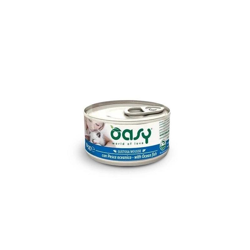 Oasy Cat вологий корм для котів 85 г - з рибою (8053017342917) 