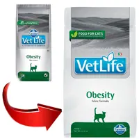 Farmina Vet Life Obesity сухий корм для котів для зниження зайвої ваги 400 г - з куркою (8010276025180)  - фото 3