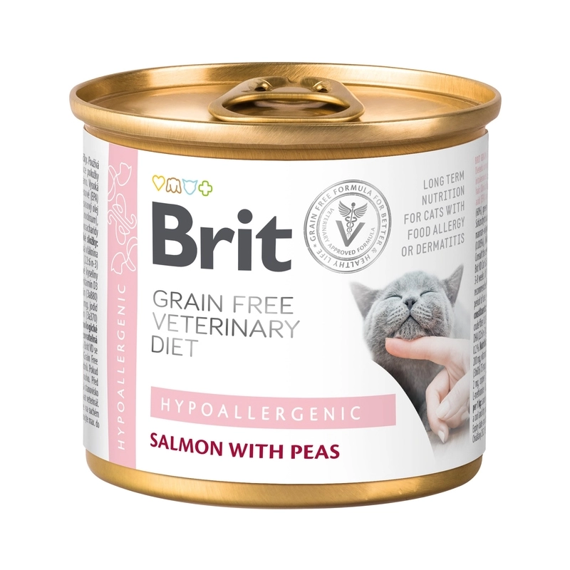 Brit VetDiet GF Hypoallergenic ВОЛОГИЙ КОРМ Холістік коти (при харчовій алергії) 200 г 