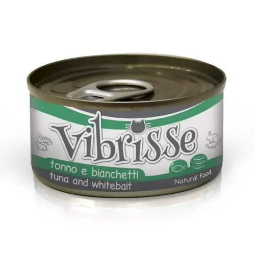 Vibrisse Natural Food ВОЛОГИЙ КОРМ Супер-преміум коти (з тунцем та білою рибою) 70 г