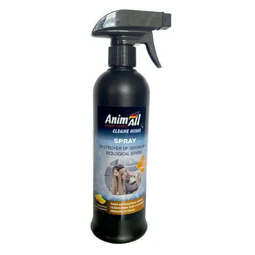 Animall Cleane Home спрей-ліквідатор запахів та біологічних плям 500 мл - кориця з апельсином (4820220811820)