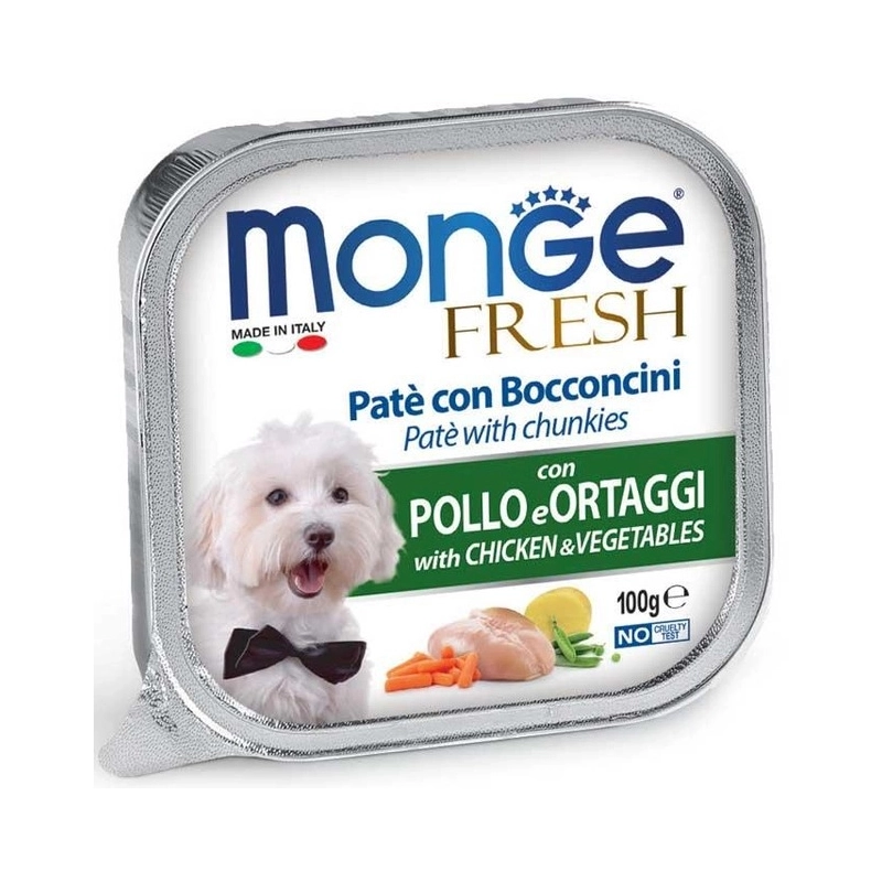 Monge Fresh Chicken & Vegetables ВОЛОГИЙ КОРМ Premium собаки (з куркою та овочами) 100 г 