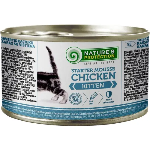 Nature's Protection Kitten Starter Mousse Chicken вологий корм для кошенят 200 г - з куркою (4771317455154)