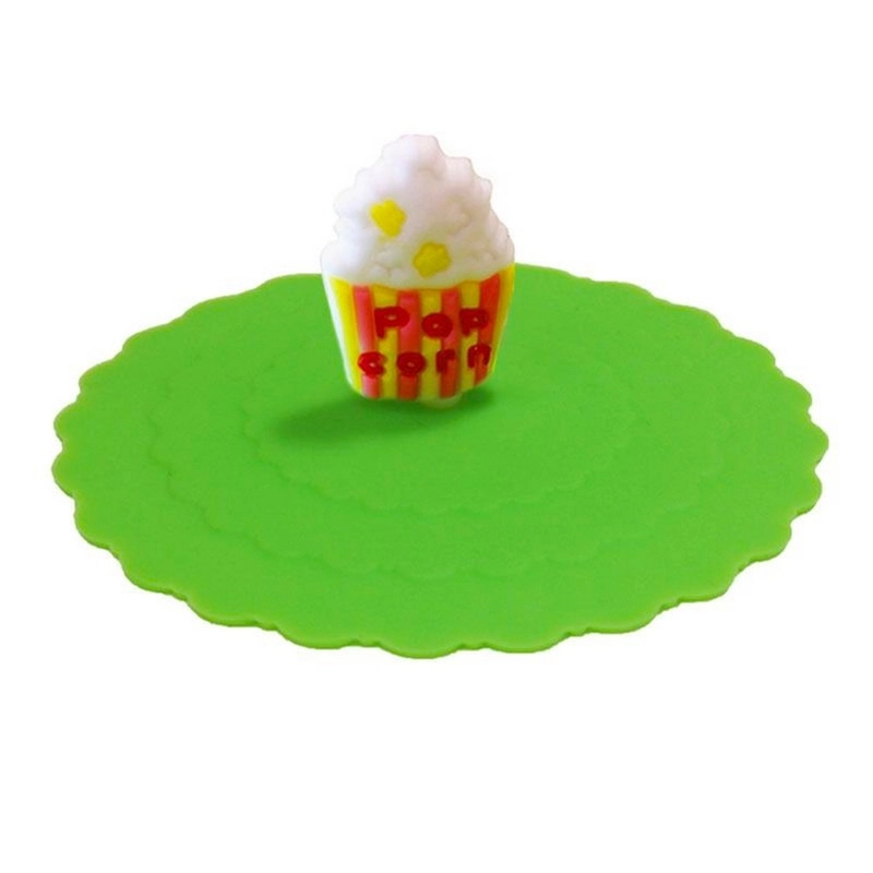 Croci кришка для консерви 10x10 см - силіконова, зелена (8023222184367) 