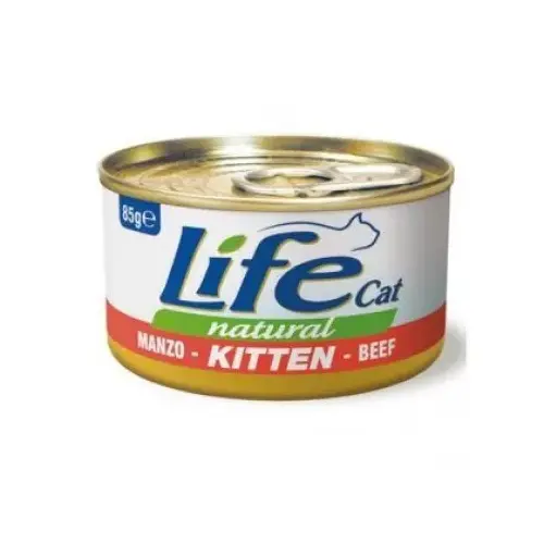 Lifecat Natural Kitten ВОЛОГИЙ КОРМ Супер-преміум кошенята (з яловичиною) 85 г