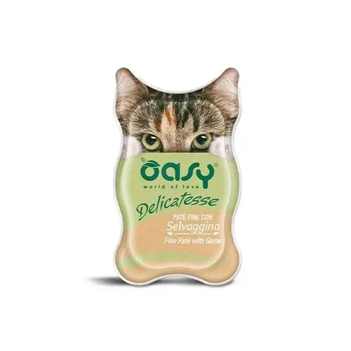 Oasy Cat вологий корм для котів 85 г - з дичиною (8053017342269)