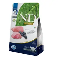 Farmina N&D Prime GF Adult Lamb&Blueberry сухий корм для котів 300 г - з ягням та чорницею (8010276020161) 