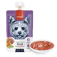 Wanpy CREAMY DUCK & CARROT & PEA РІДКИЙ КОРМ Premium собаки (крем-пюре) 90 г 