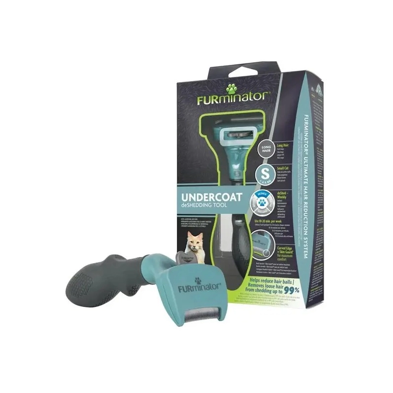 FURminator Long Hair фурмінатор для котів з довгою шерстю S (4048422141228)  - фото 1