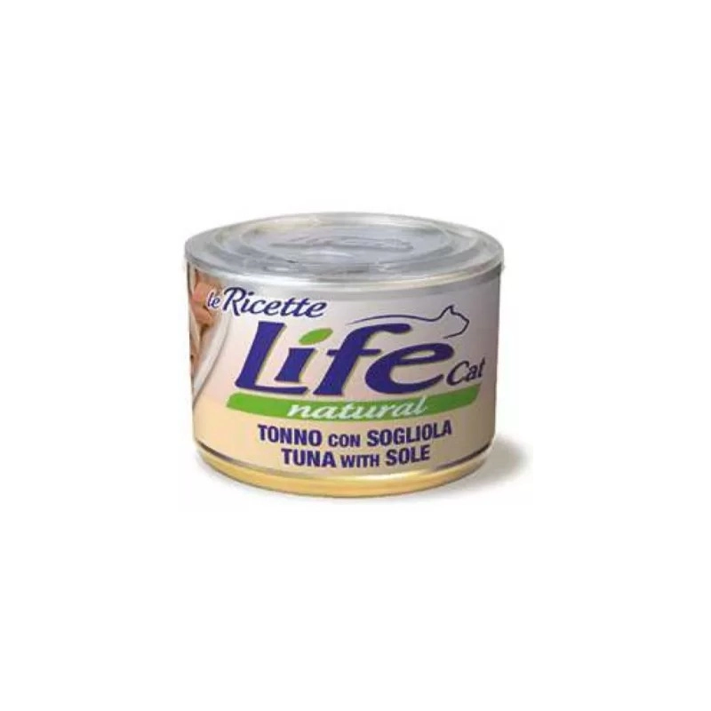 Lifecat Le Ricette Natural ВОЛОГИЙ КОРМ Супер-преміум коти (з тунцем та камбалою) 150 г 