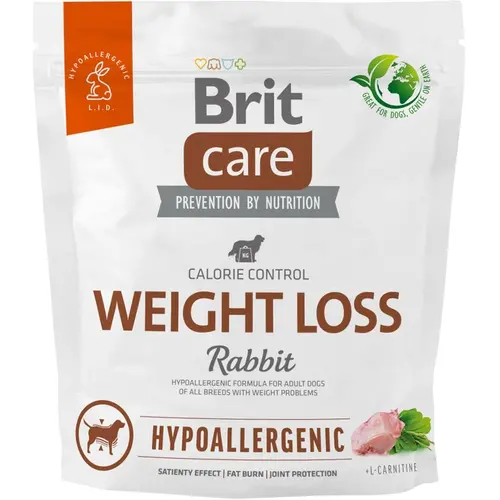 Brit Care Hypoallergenic WEIGHT LOSS СУХИЙ КОРМ Супер-преміум собаки (з кроликом) 1 кг