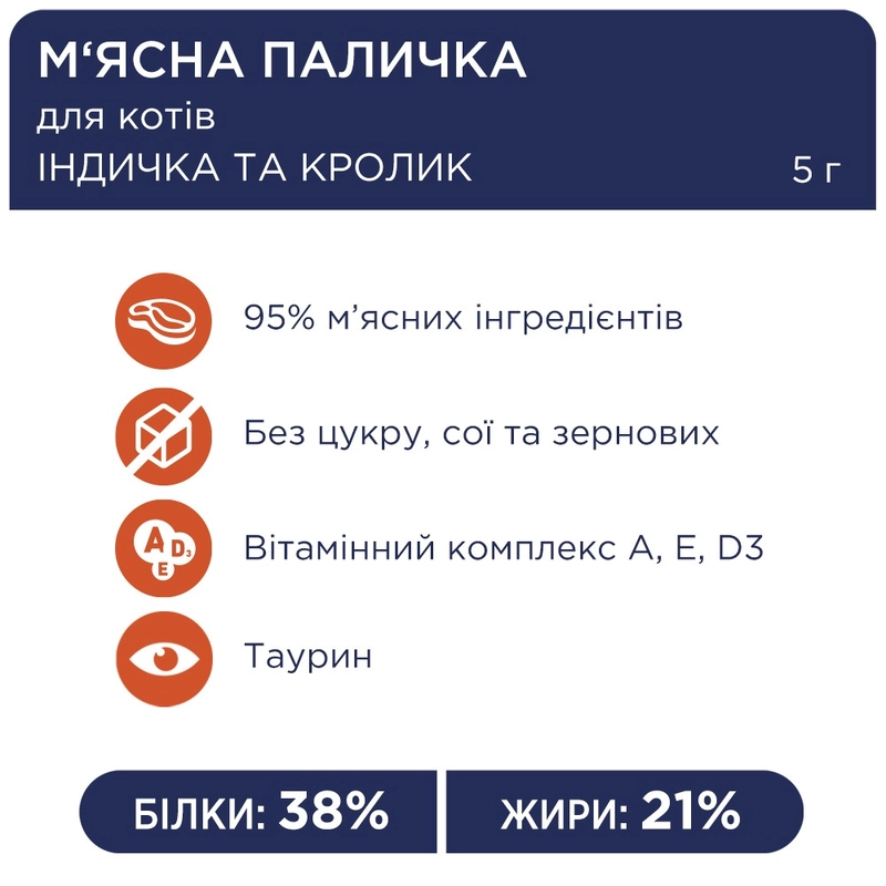 Club 4 Paws лакомство для кошек 5 г - с индейкой и кроликом (4820083908187)  - фото 2