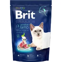 Brit Premium by Nature Sensitive сухий корм для котів із чутливим травленням 1.5 кг - ягня (8595602553181) 