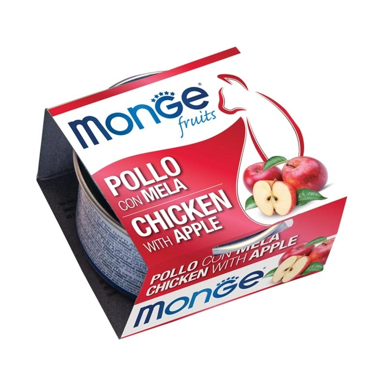 Monge Fruit ВОЛОГИЙ КОРМ Premium коти (з куркою та яблуками) 80 г 