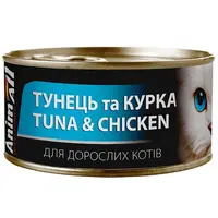 AnimAll ВОЛОГИЙ КОРМ Холістік коти (з тунцем та куркою) 85 г 