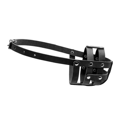 CoLLaR намордник для собак №0 - шкіряний, чорний (4820082491406)